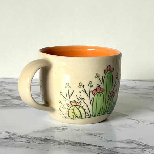 Cactus Mug, Orange