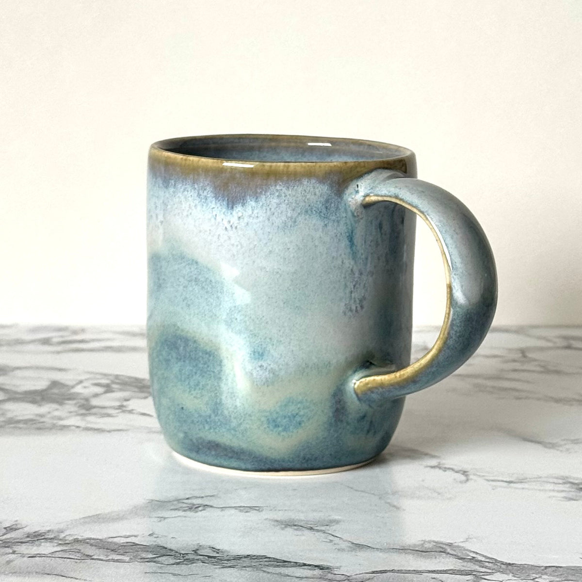 Mugs, Drippy Blue