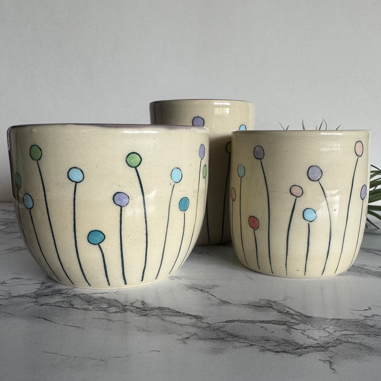 Lollipop Flowers Bowl, Lavender