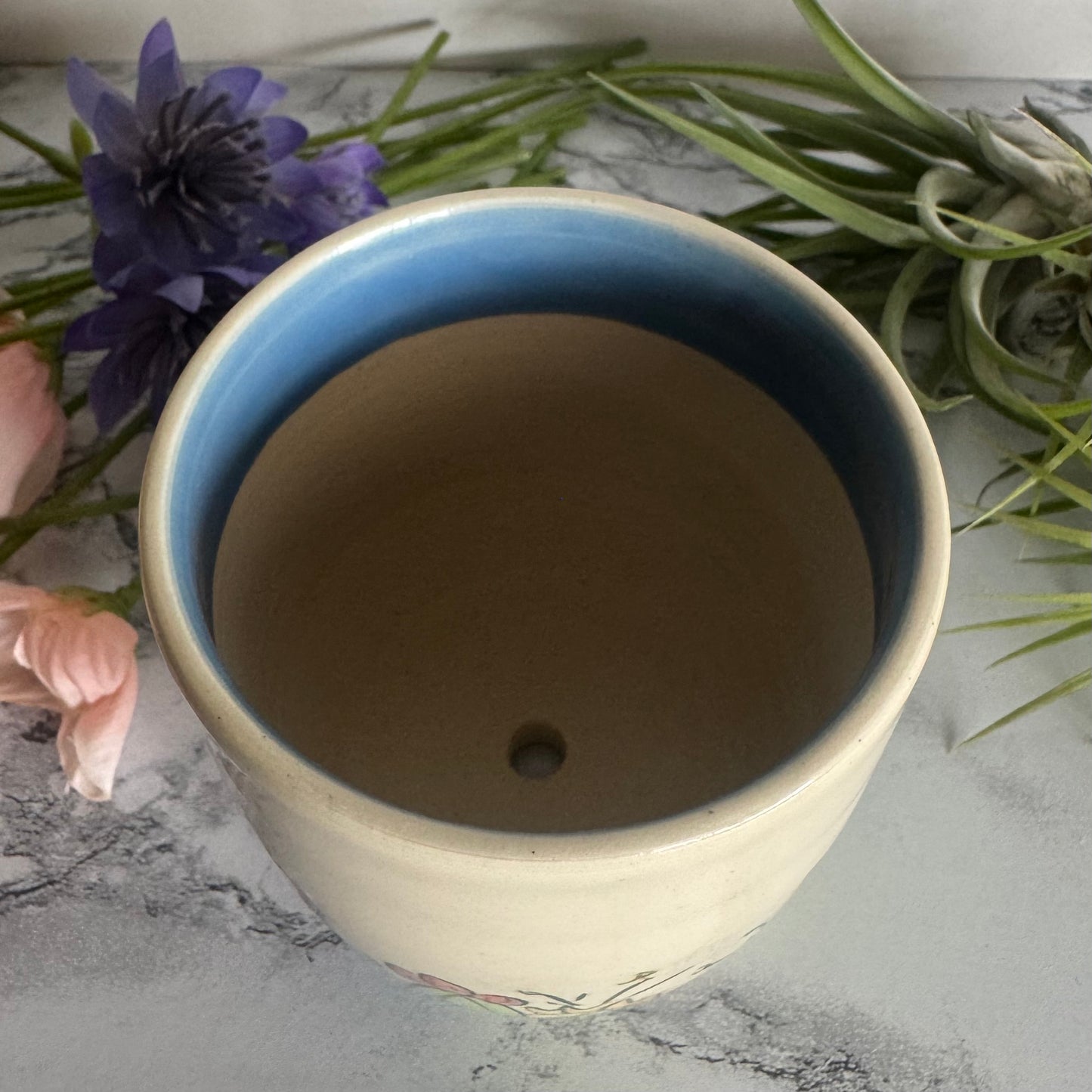 Cactus Plant Pot, Small Light Blue