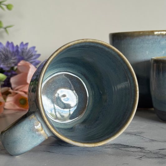 Espresso Cup, Drippy Blue