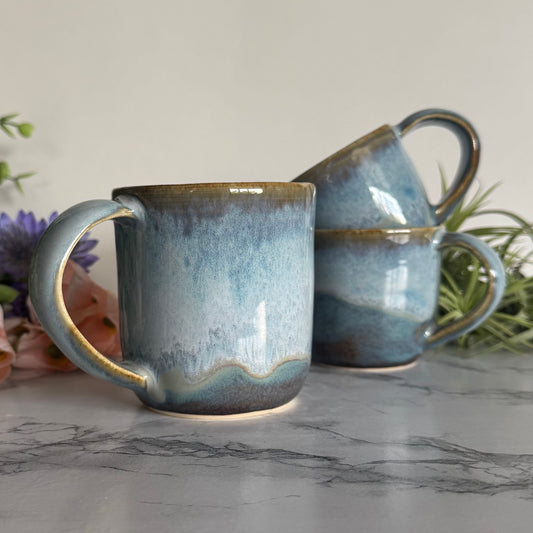 Mug, Drippy Blue