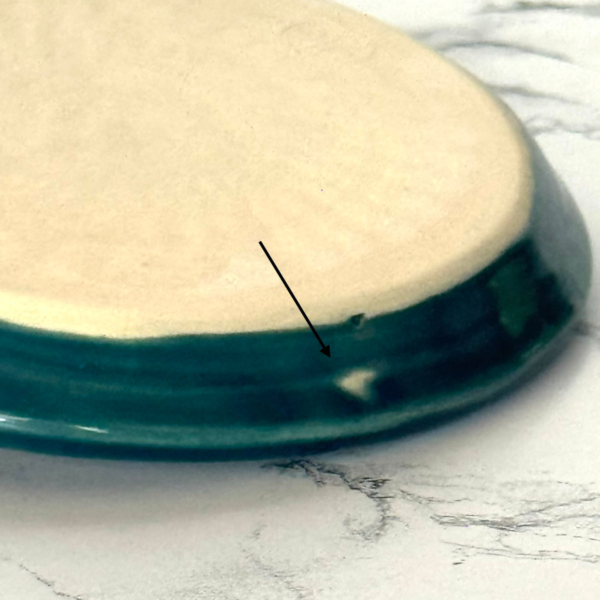 Seconds Sale ~ Garlic Dish, Teal