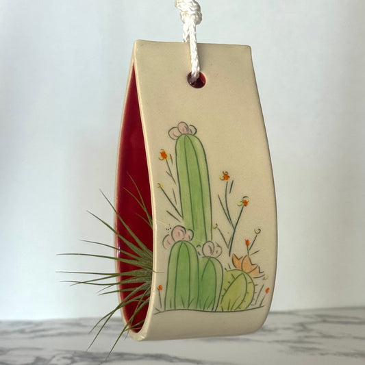 Seconds Sale ~ Small Carved Hanging Planter