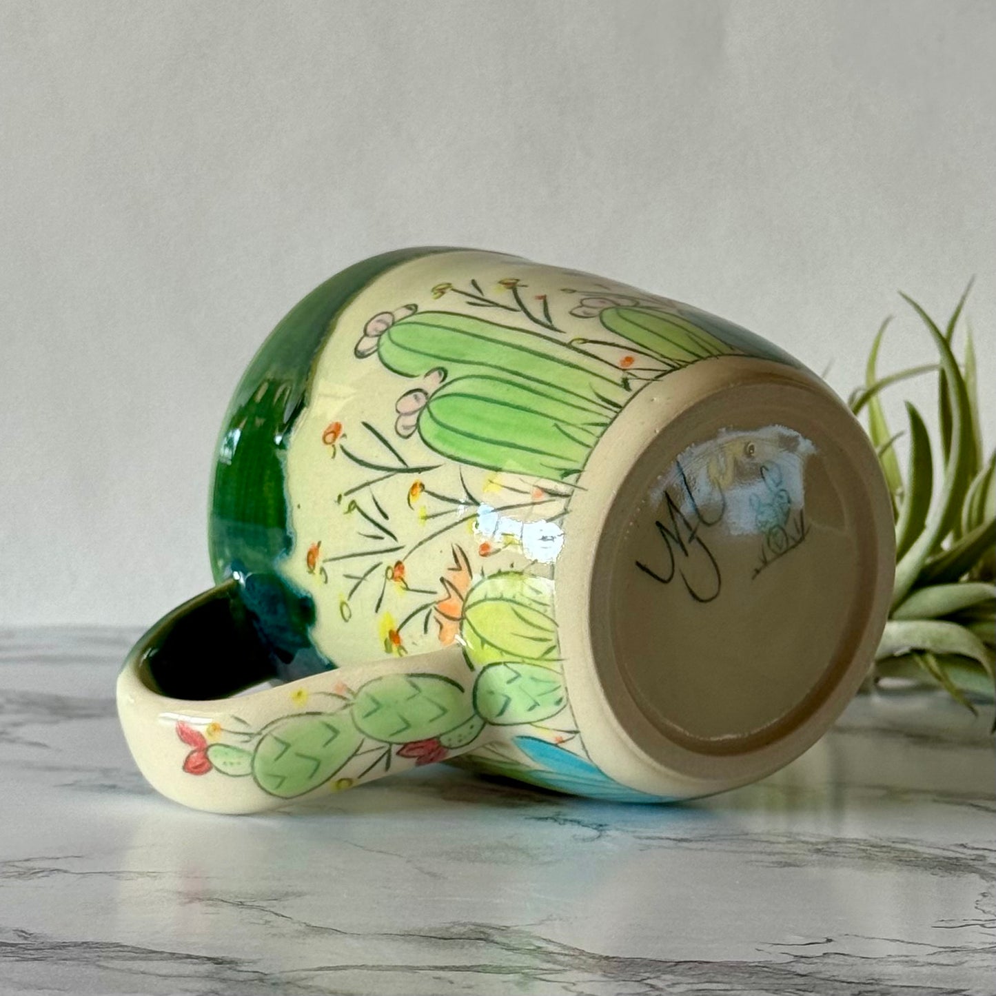 Cactus Mug, Green Mermaid