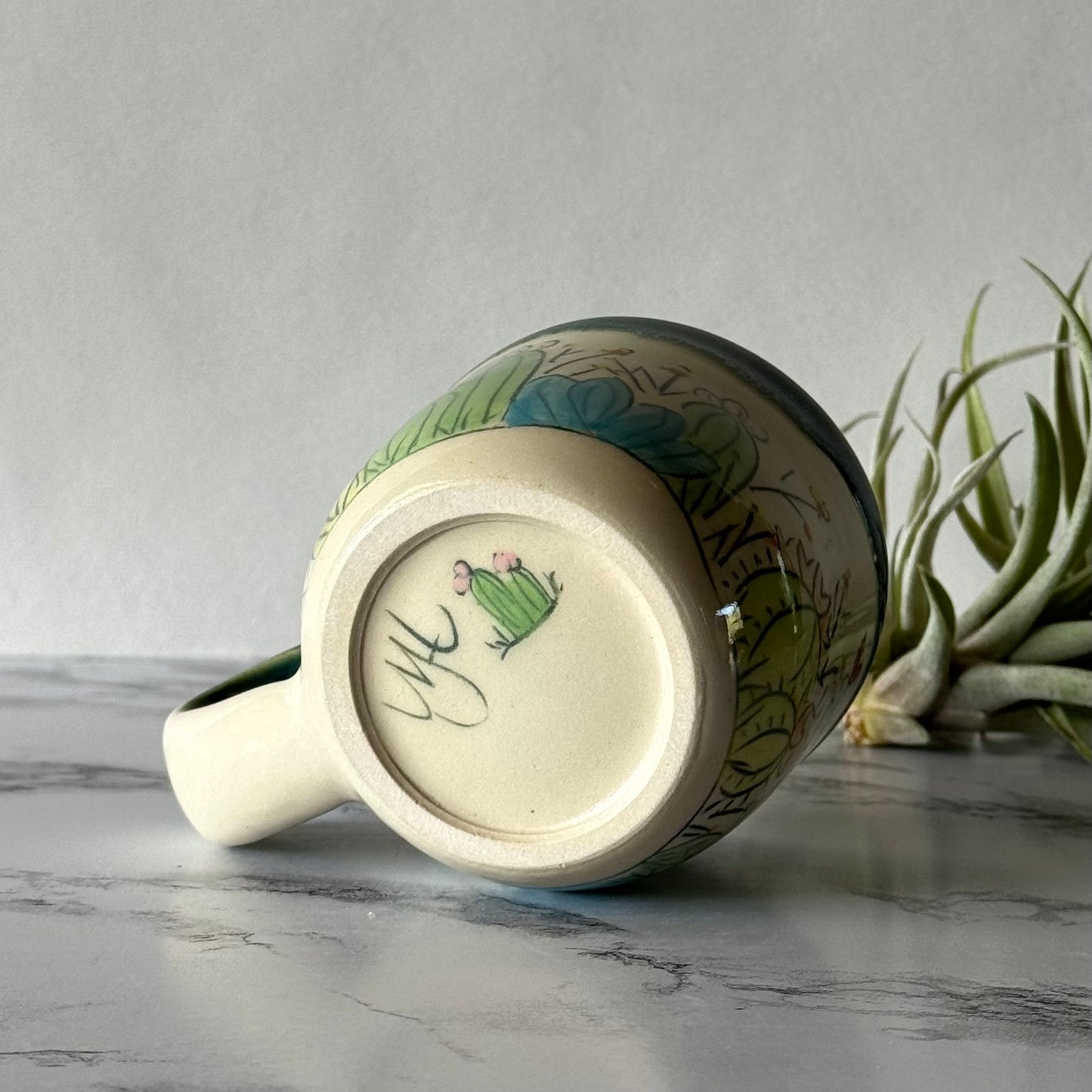 Cactus Espresso Mug, Green Mermaid