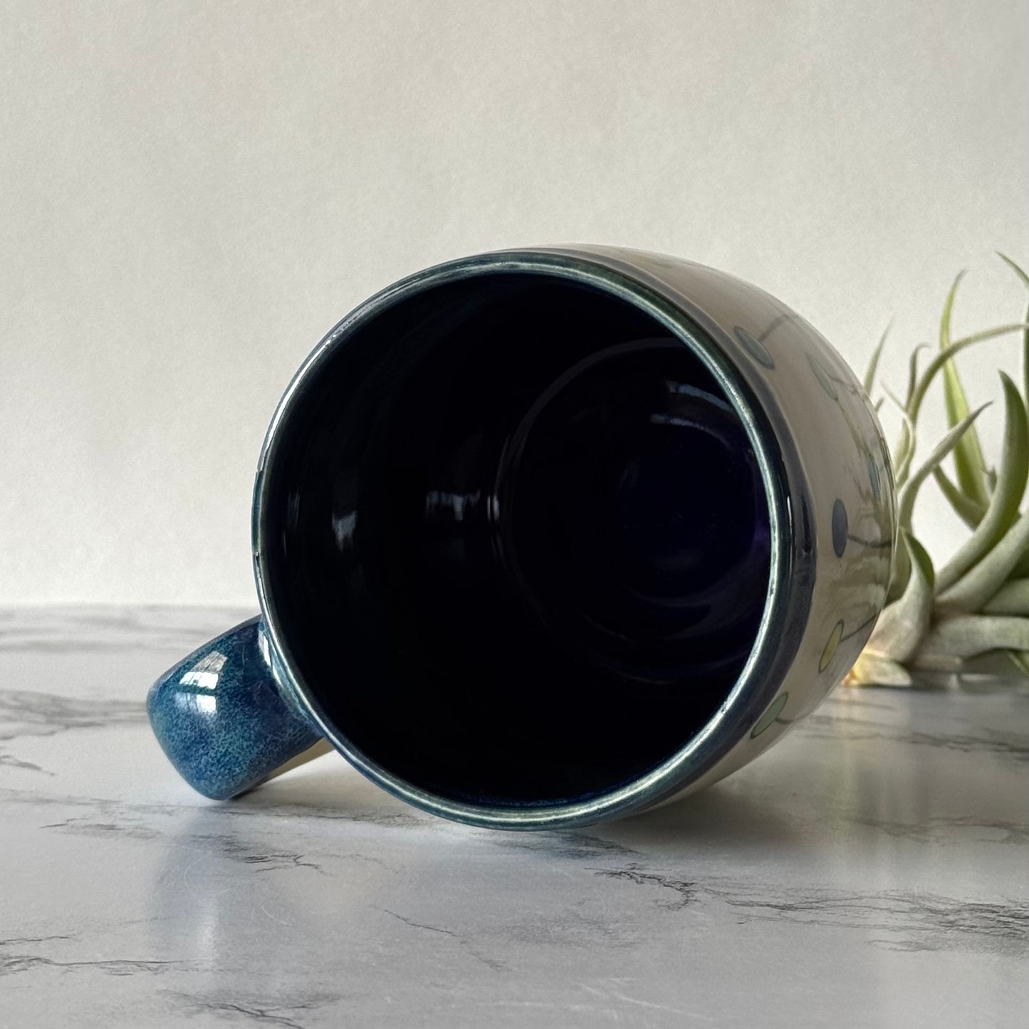 Lollipop Flowers Mug, Blue Mermaid