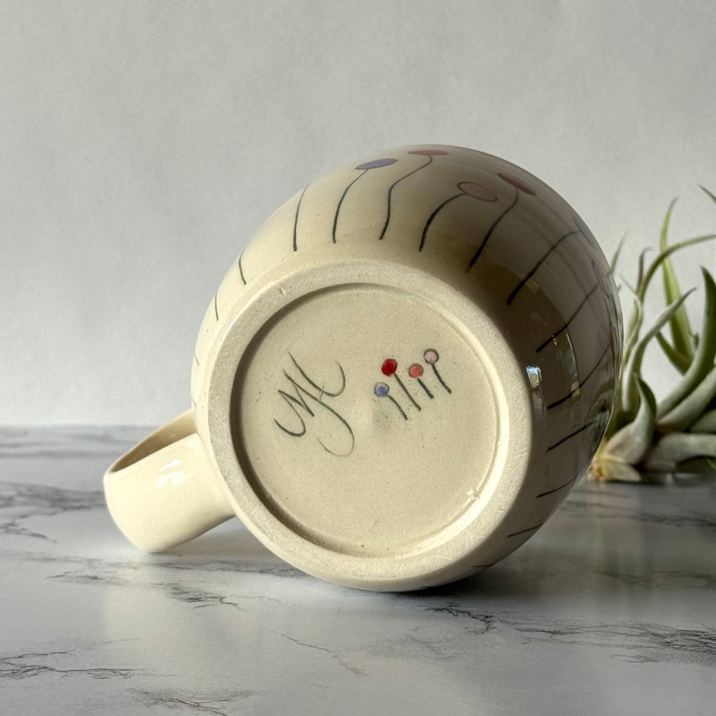 Lollipop Flowers Mug, Red