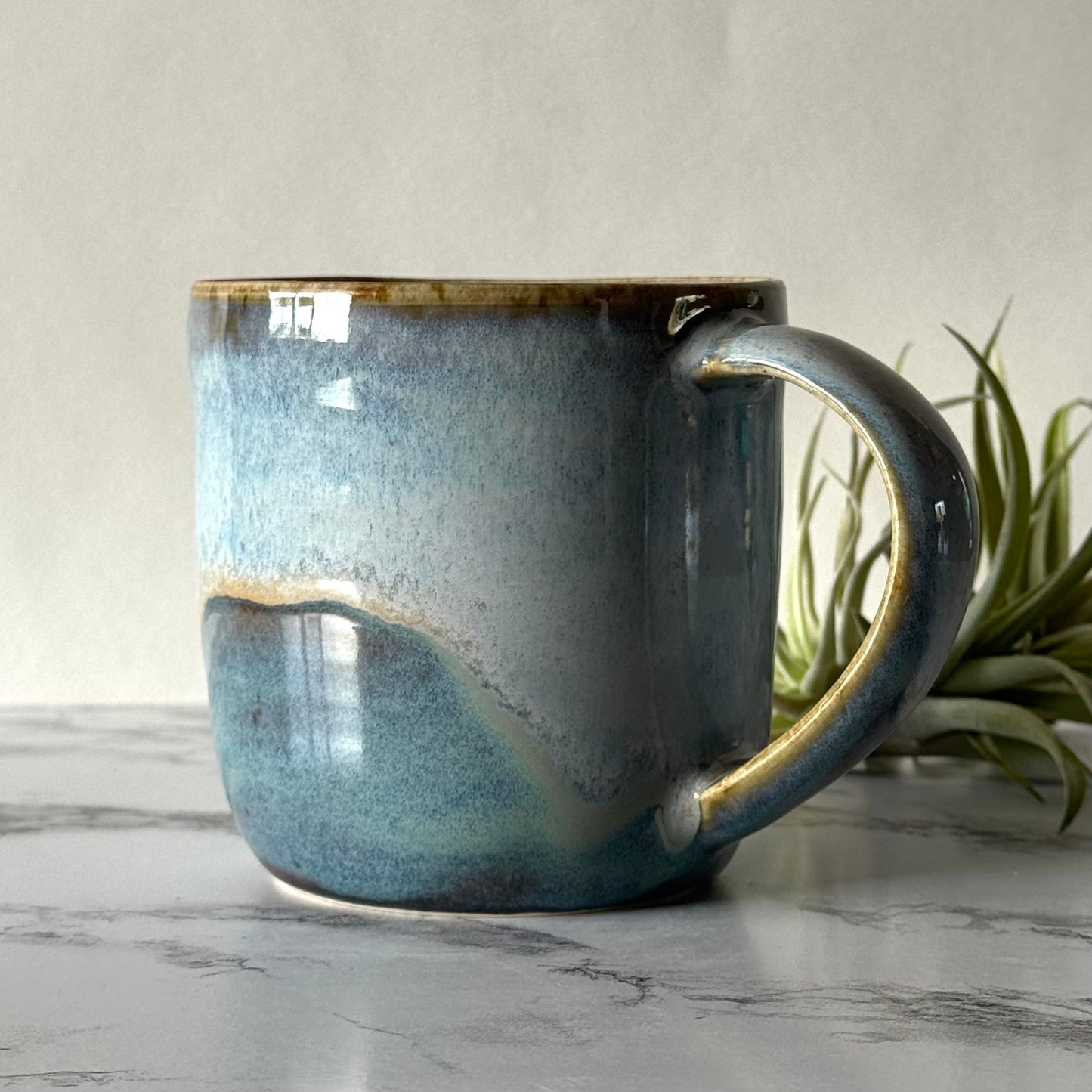 Mug, Drippy Blue