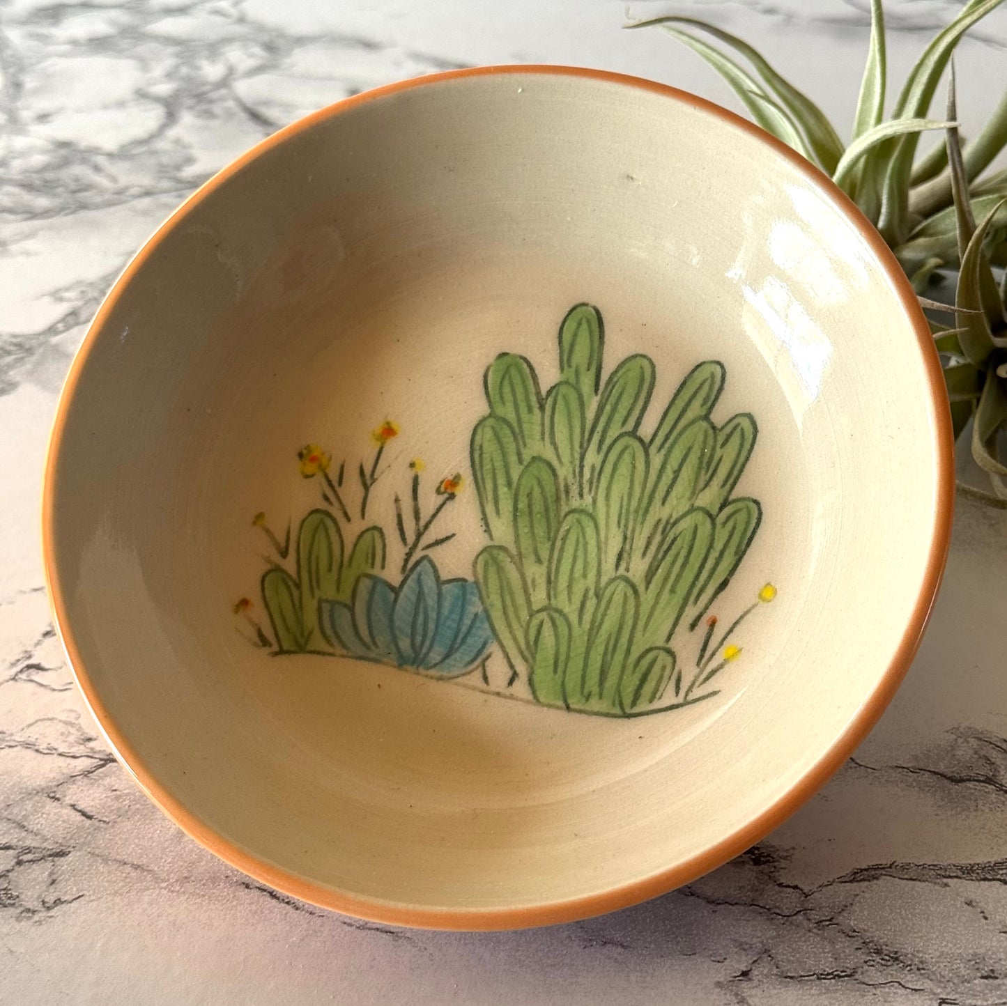 Cactus Dish, Orange