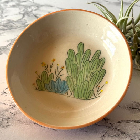 Cactus Dish, Orange