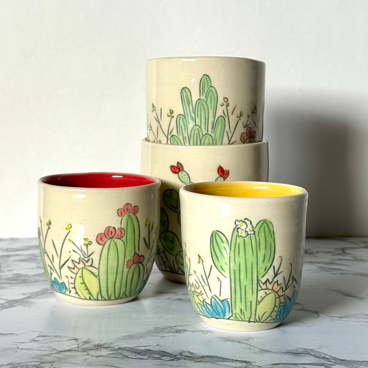 Cactus Sipping Cup, Red