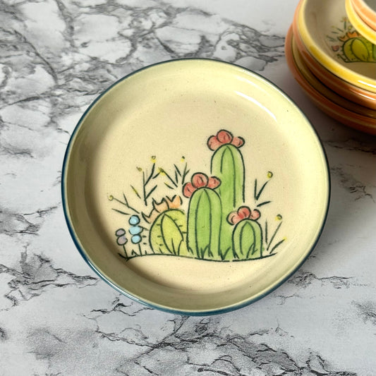 Cactus Dish, Blue
