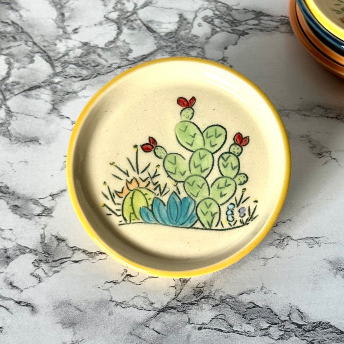Cactus Dish, Yellow