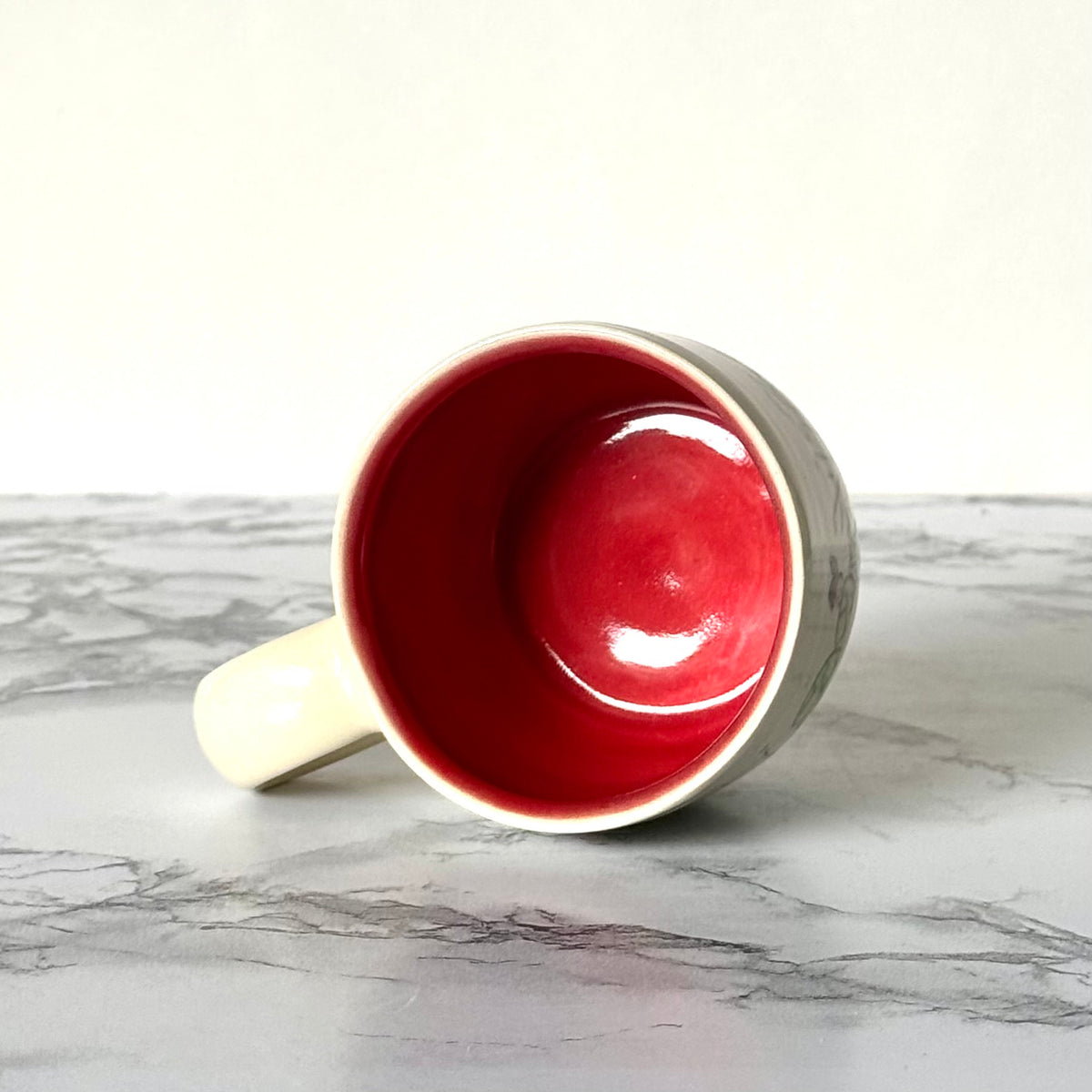 Espresso Mug, Red Cactus