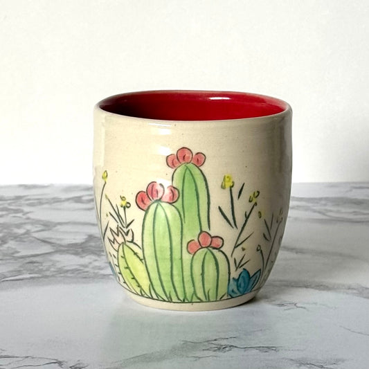 Cactus Sipping Cup, Red
