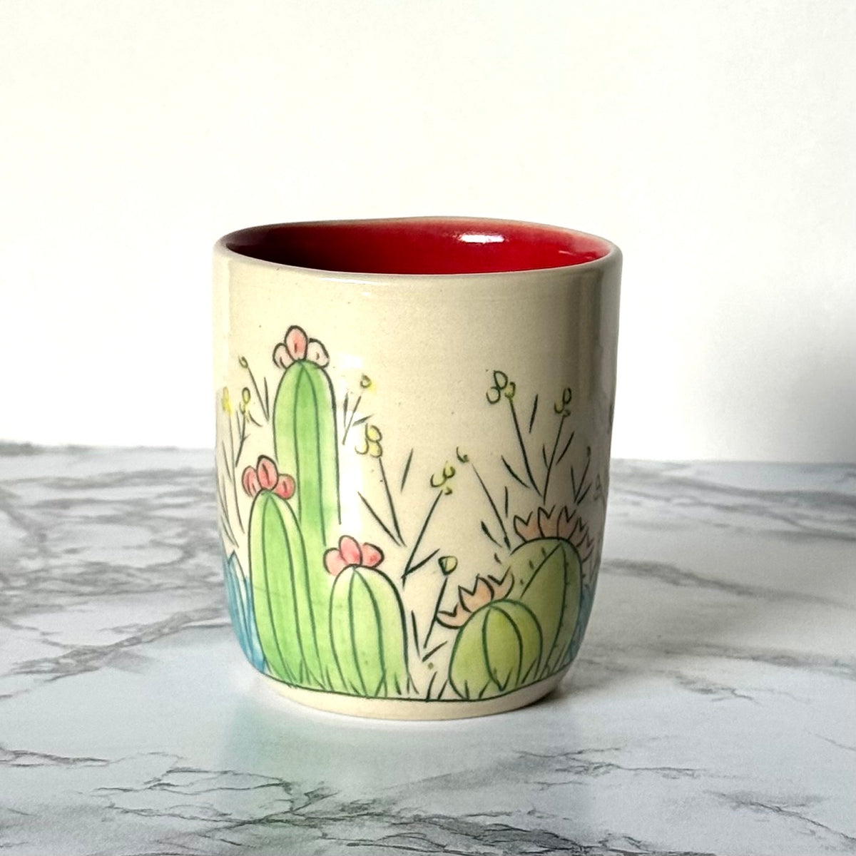Cactus Tumbler, Red