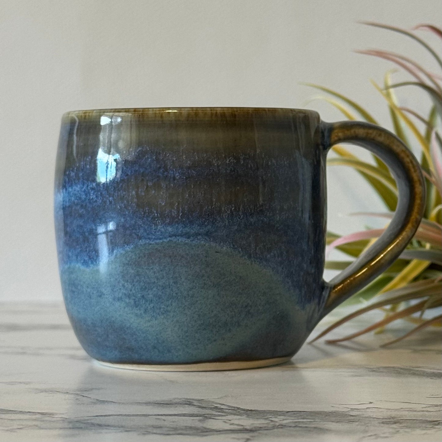 Mug, Drippy Blue