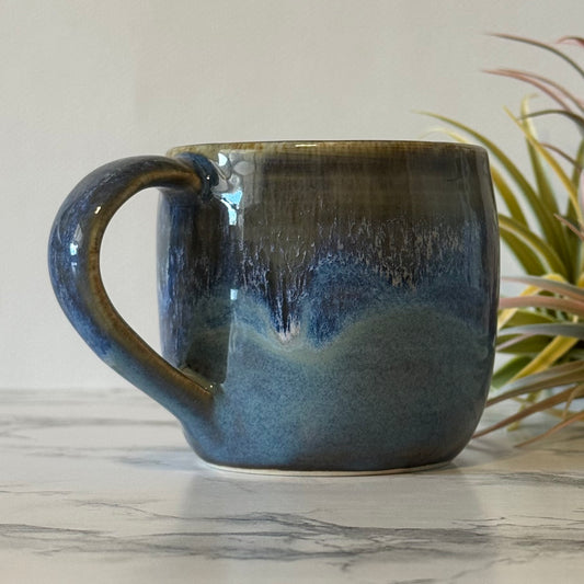 Mug, Drippy Blue