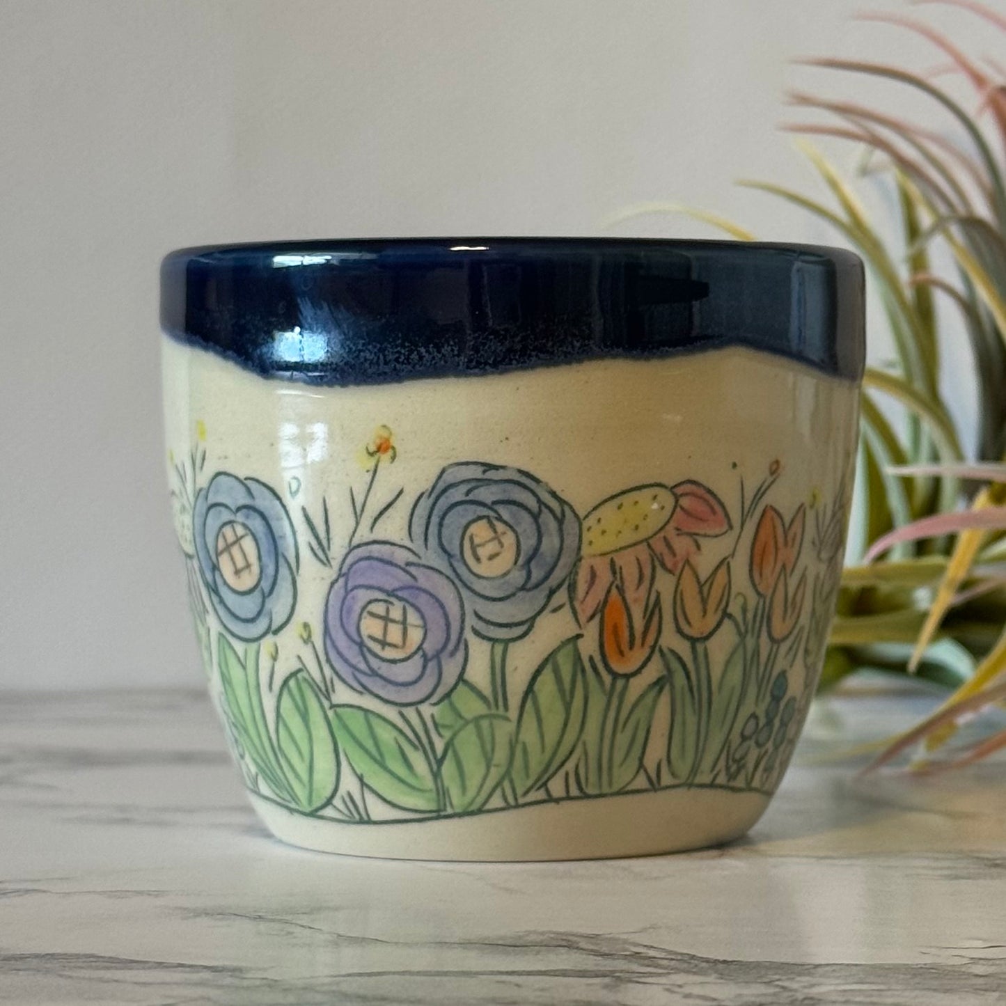 Wildflowers Mug, Blue Mermaid