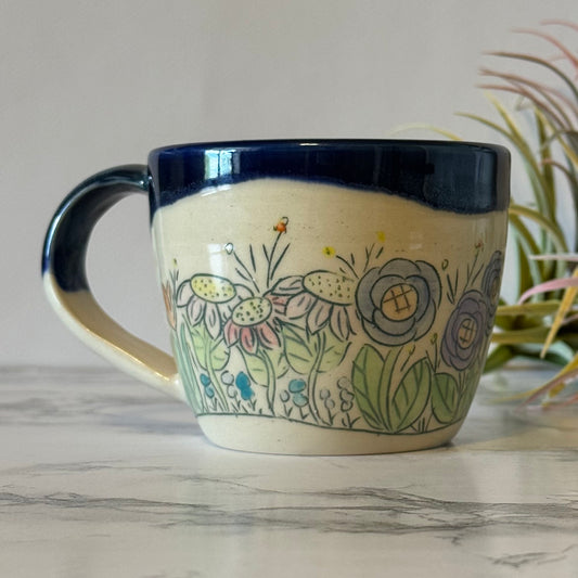 Wildflowers Mug, Blue Mermaid