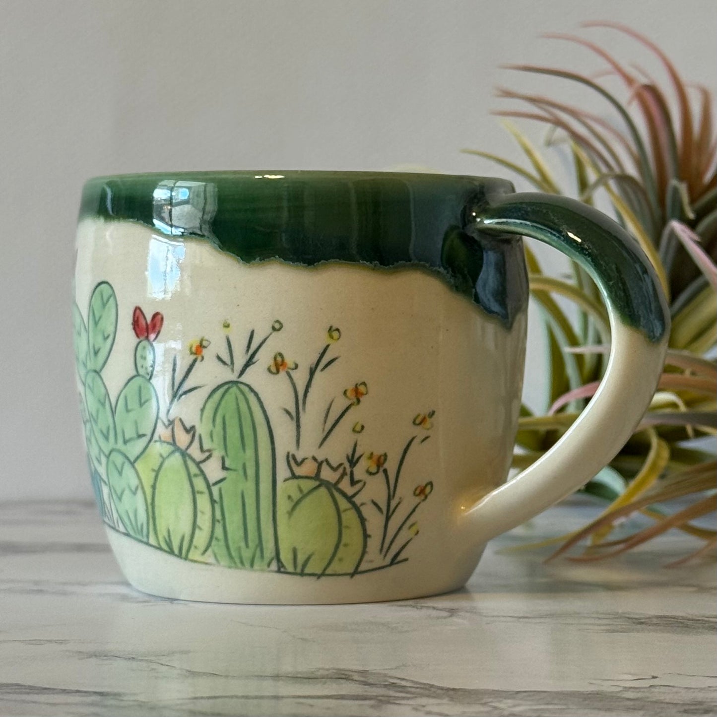 Cactus Mug, Green Mermaid