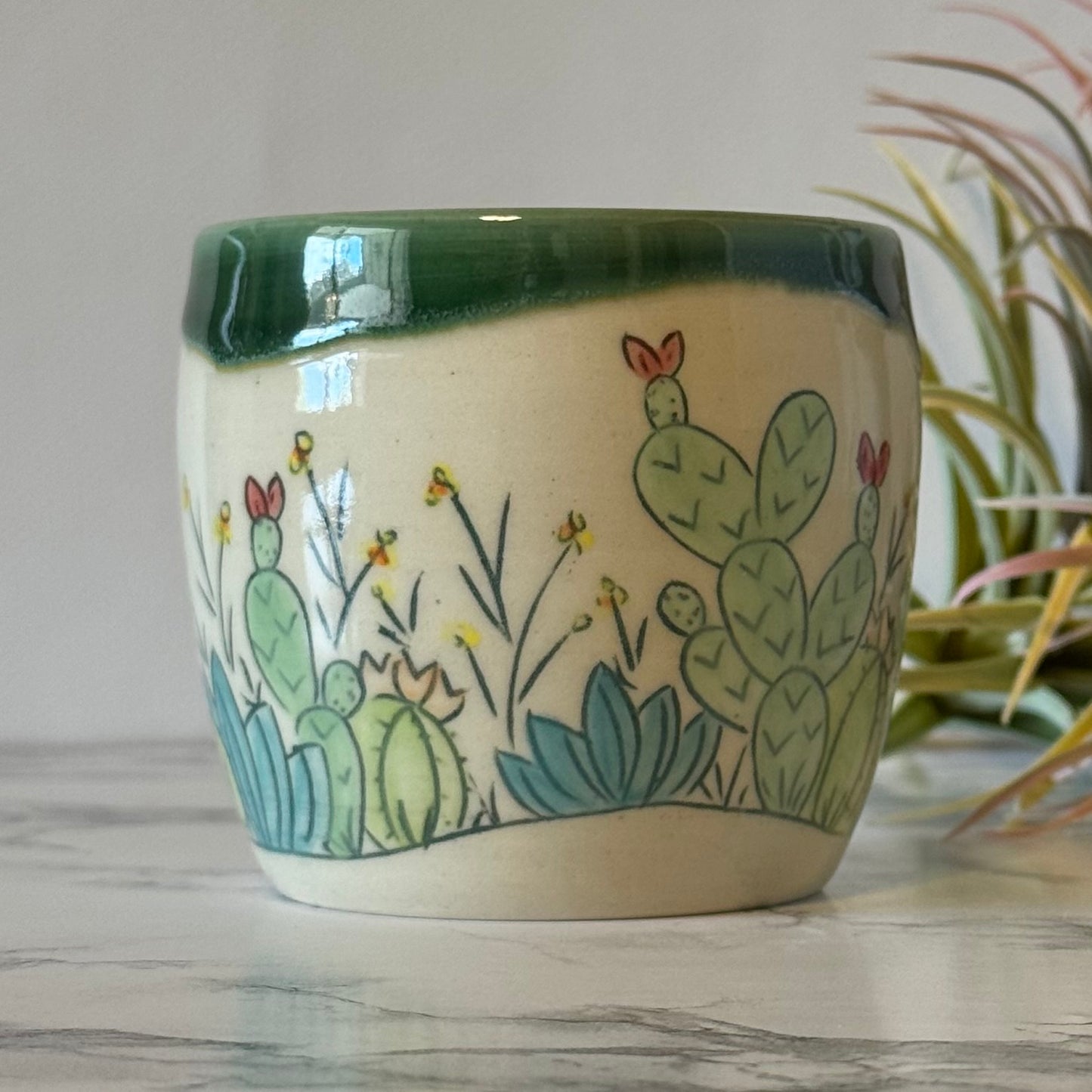 Cactus Mug, Green Mermaid