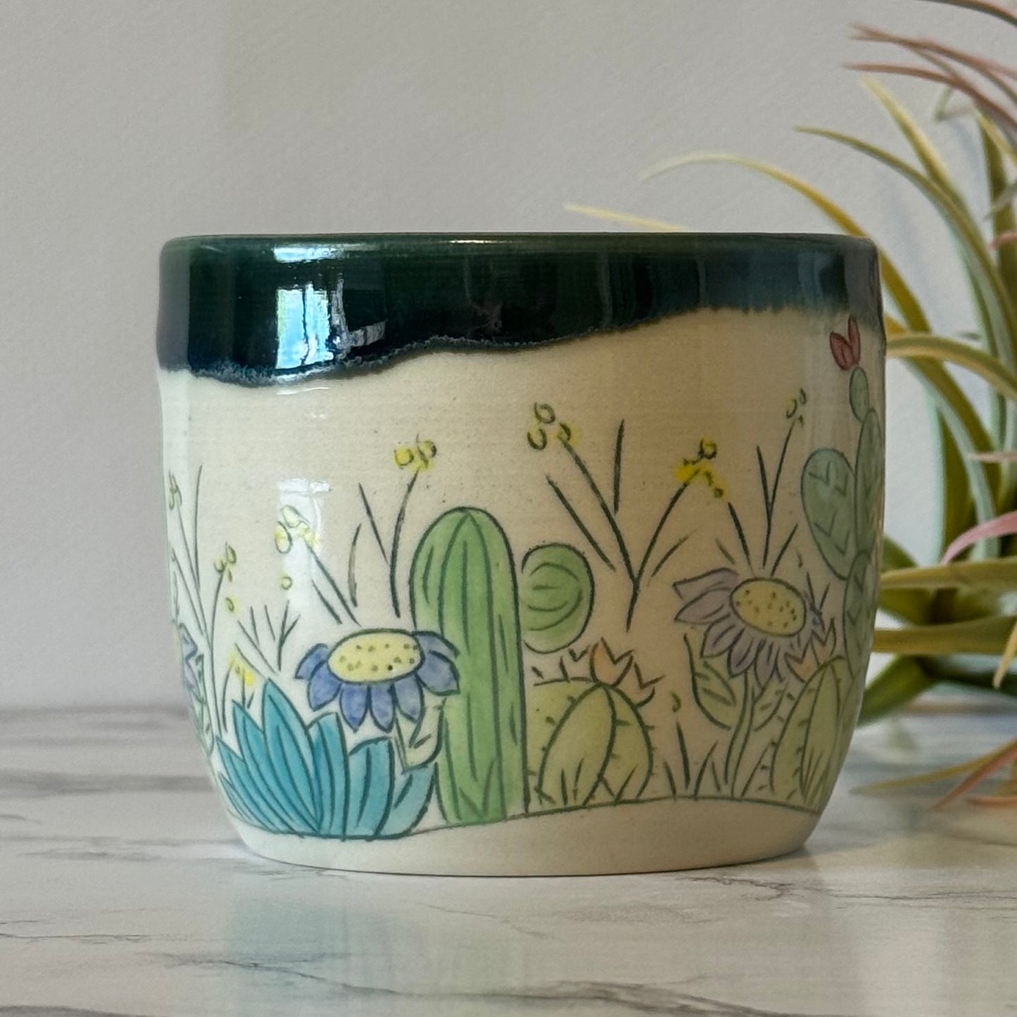 Cactus Mug, Blue Mermaid