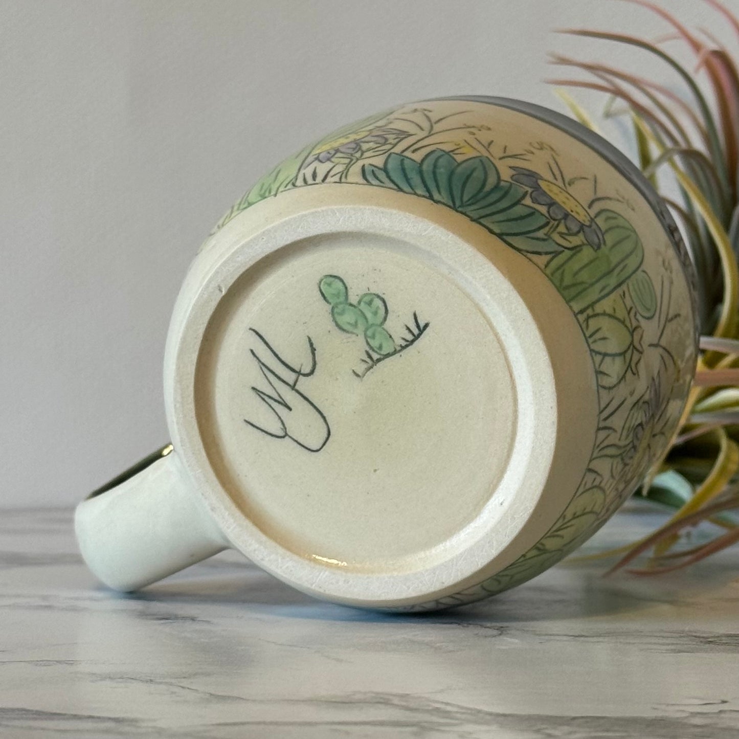 Cactus Mug, Blue Mermaid