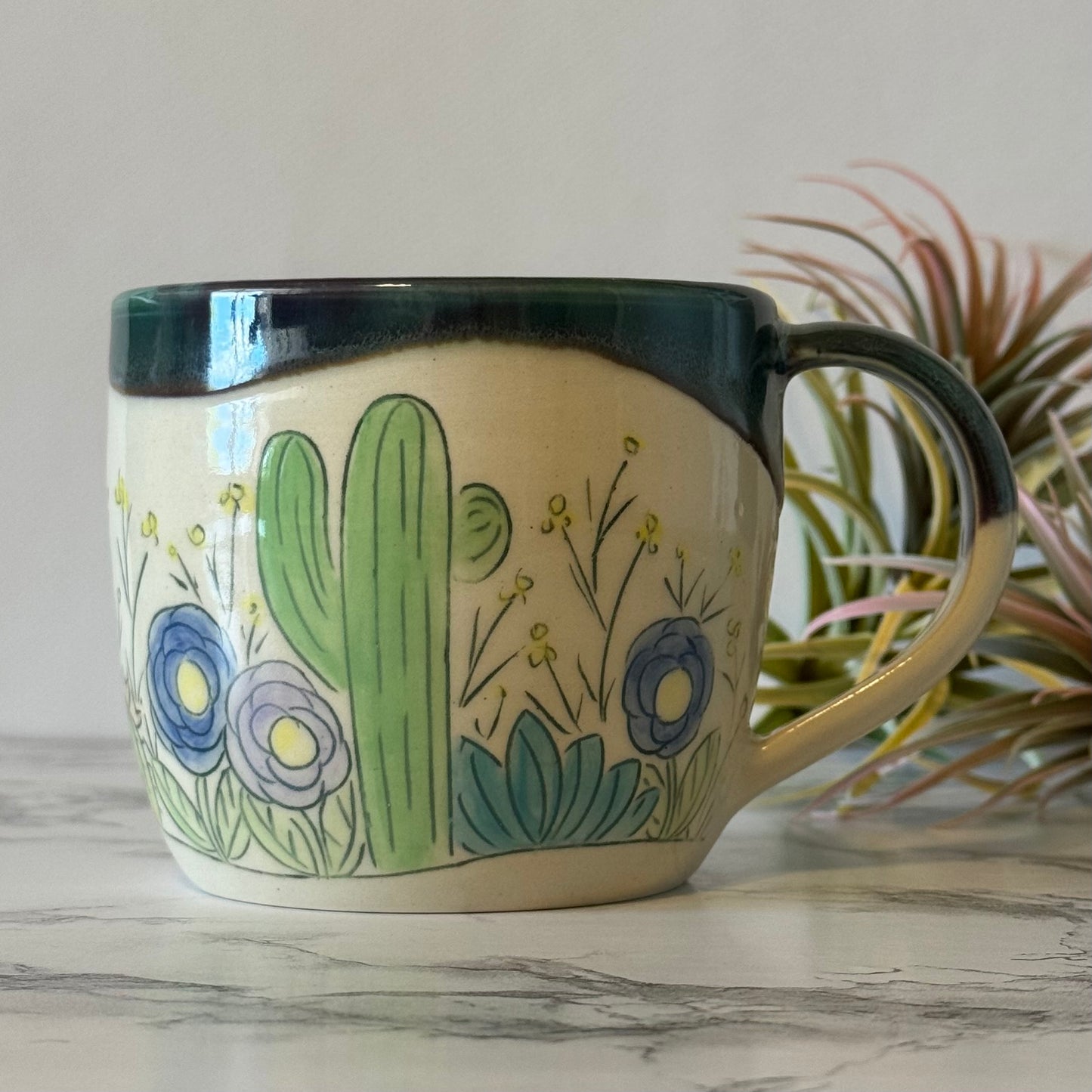 Cactus Mug, Plum Mermaid