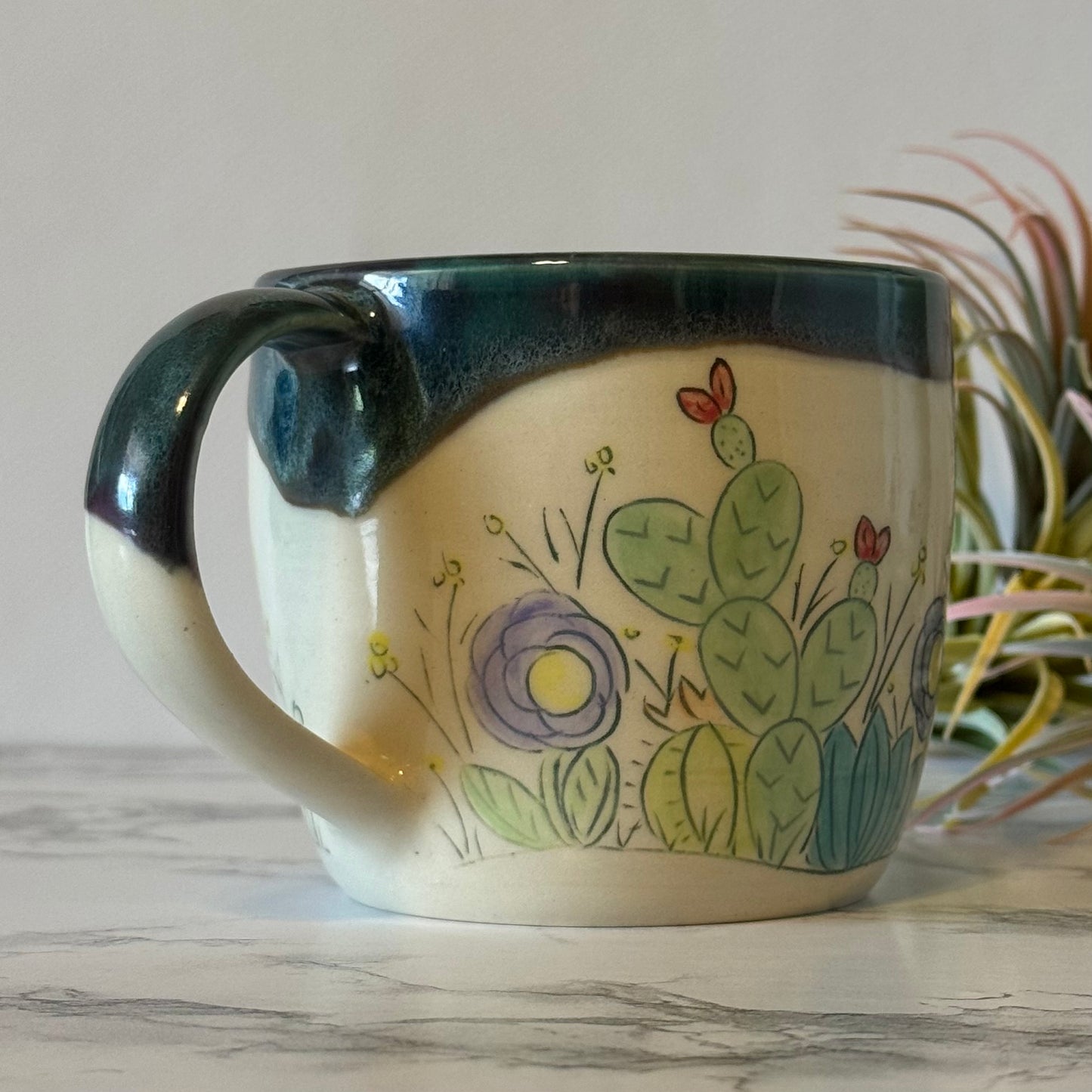 Cactus Mug, Plum Mermaid