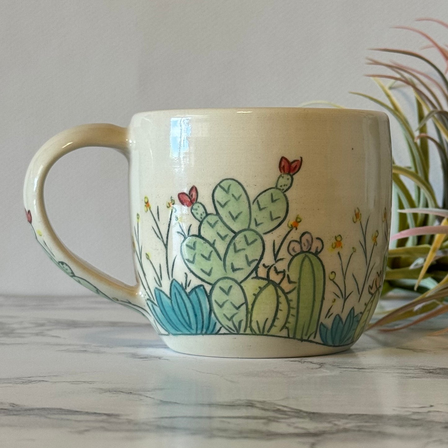 Cactus Mug, Red