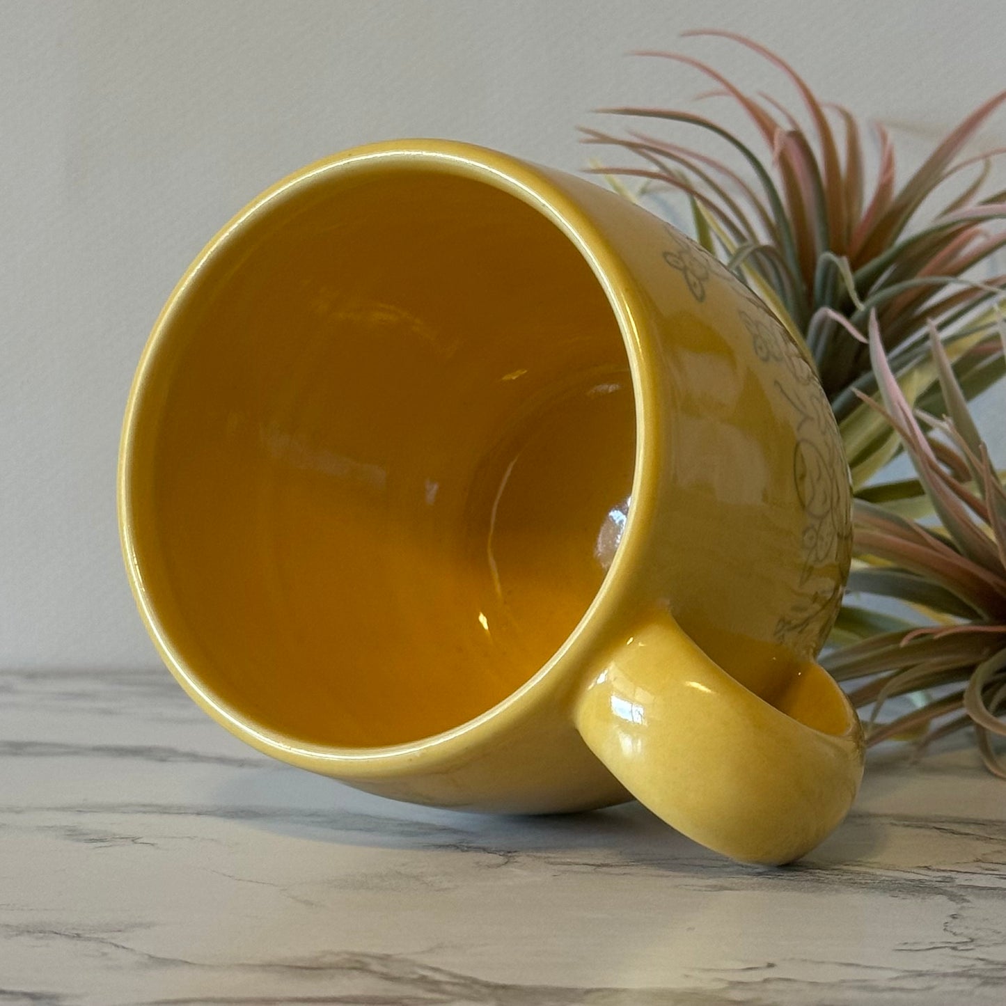 Cactus Mug, Two-Tone Yellow