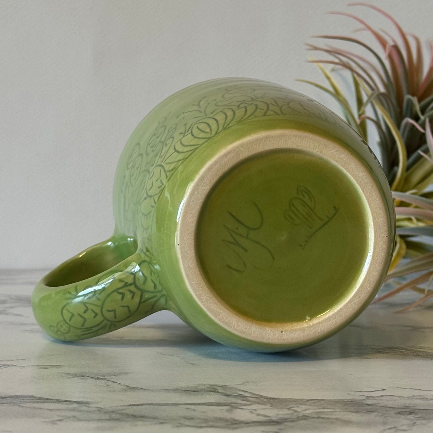 Cactus Mug, Two-Tone Green