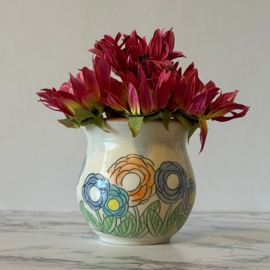 Flower Vase, Orange