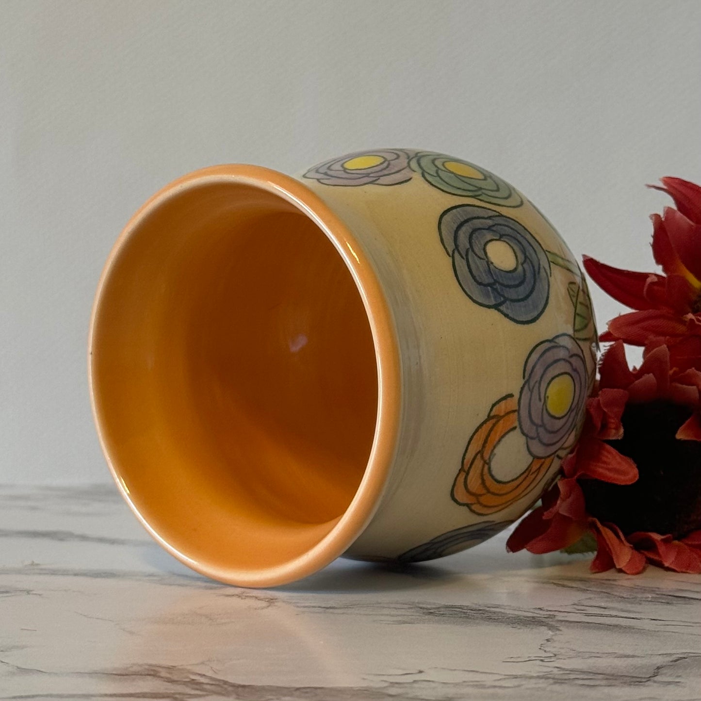 Flower Vase, Orange