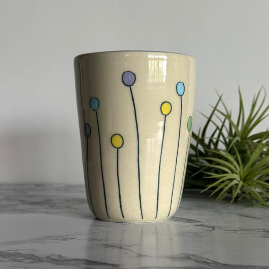 Lollipop Flowers Tumbler, Lavender