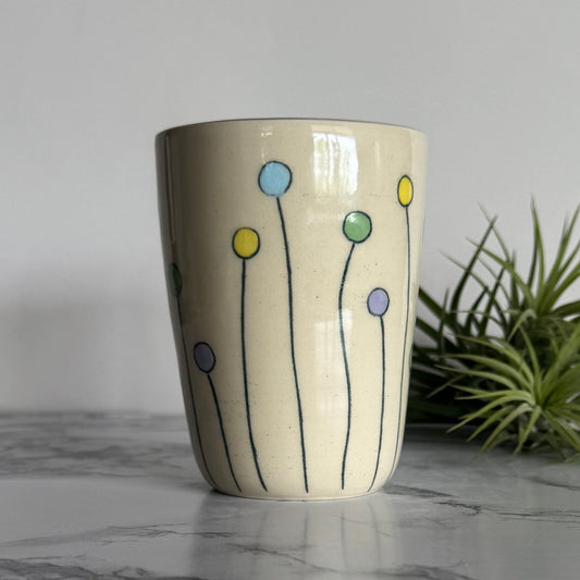 Lollipop Flowers Tumbler, Lavender