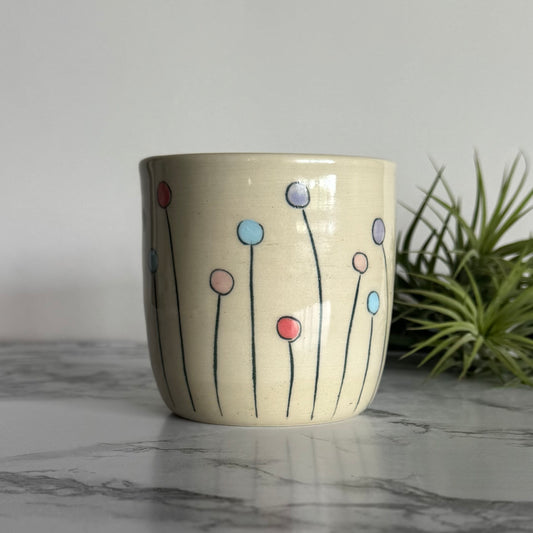 Lollipop Flowers Tumbler, Pink