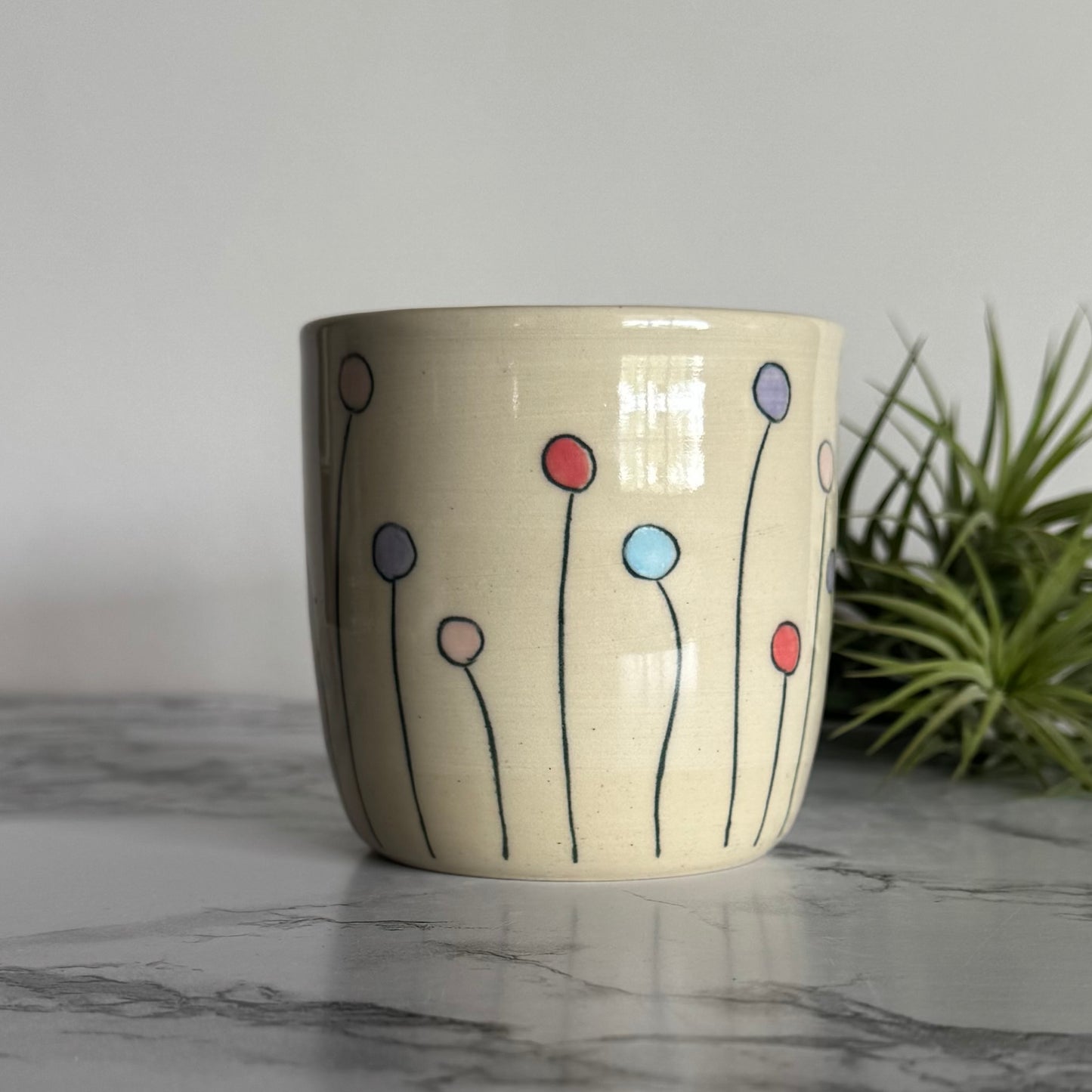 Lollipop Flowers Tumbler, Pink