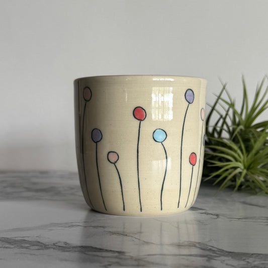 Lollipop Flowers Tumbler, Pink