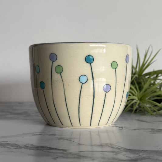 Lollipop Flowers Bowl, Lavender
