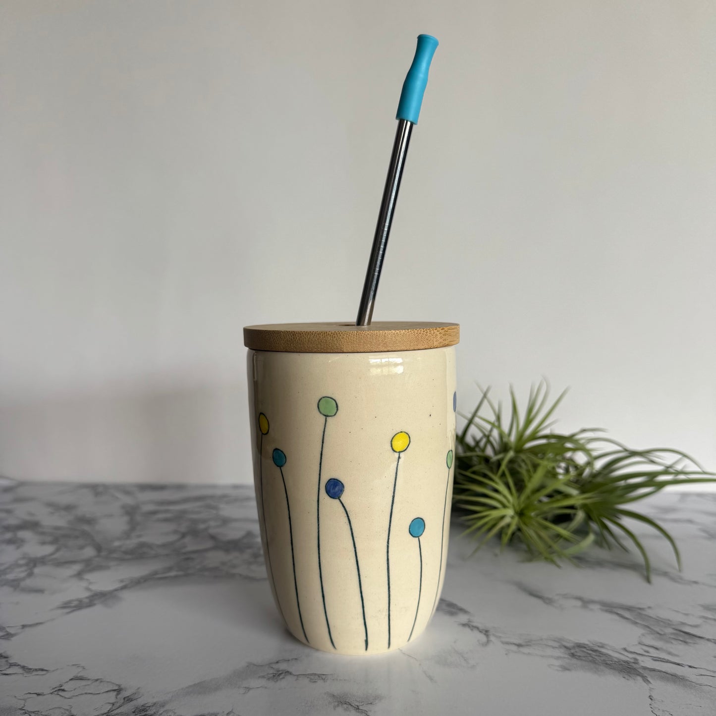To-Go Tumbler, Lollipop Flowers