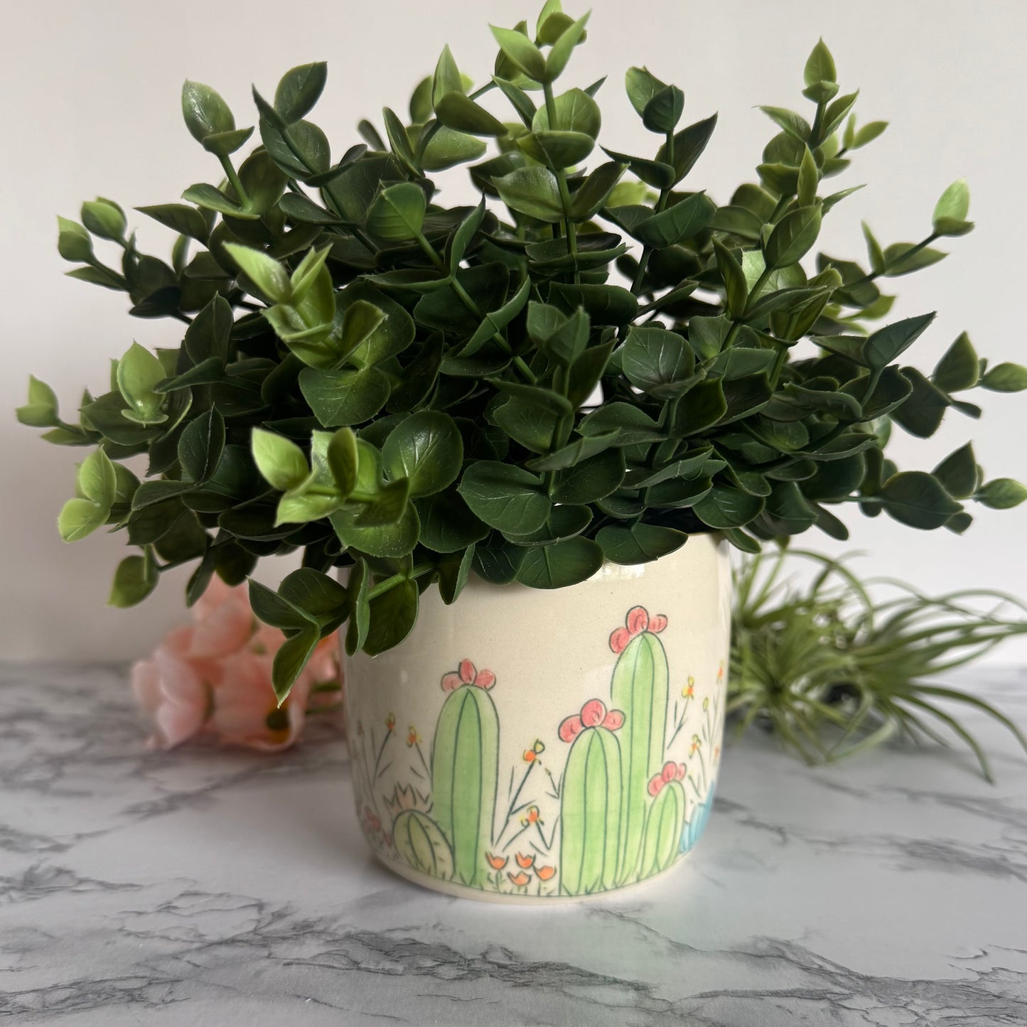 Cactus Plant Pot, Yellow