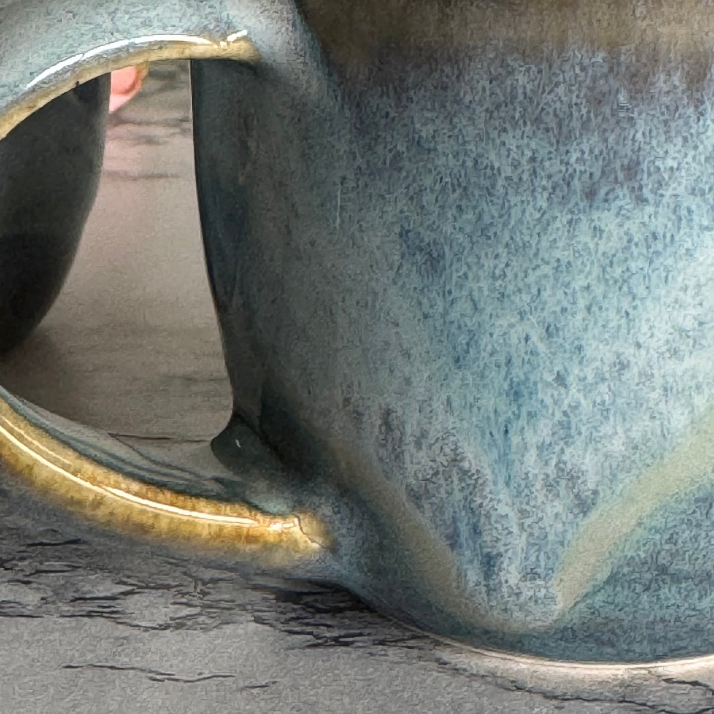Espresso Cup, Drippy Blue