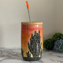 Load image into Gallery viewer, To-Go Tumbler, Sunset Cactus
