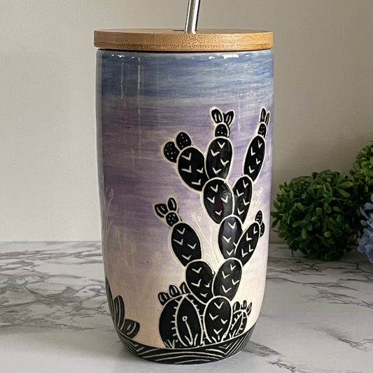 To-Go Tumbler, Midnight Cactus