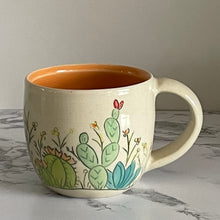 Load image into Gallery viewer, Espresso Mug, Orange Cactus
