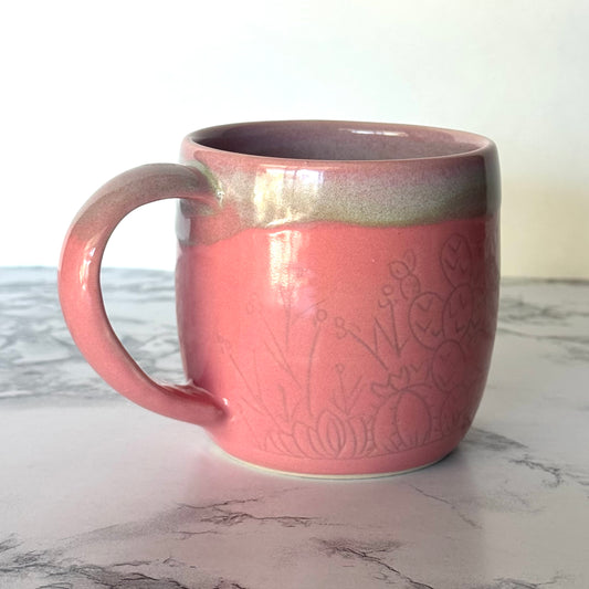 Seconds Sale ~ Cactus Mug, Pink