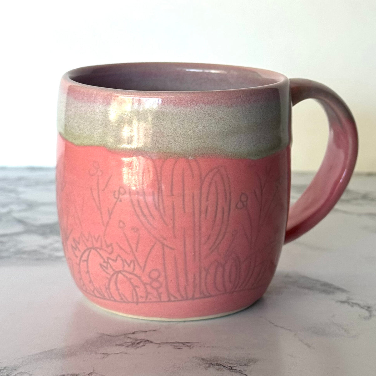 Seconds Sale ~ Cactus Mug, Pink